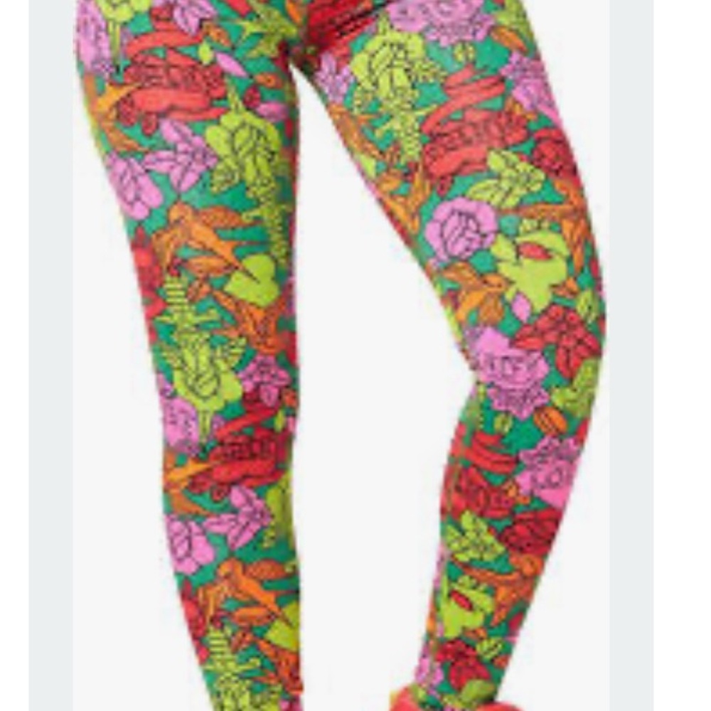 Zumba Love large Long Leggings - As Green As It Gets new without tags - Picture 2 of 11